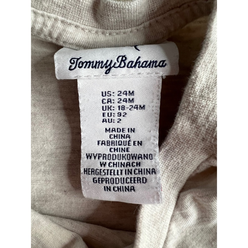 Tommy Bahama Toddler Boys Dinosaur Graphic T-Shirt Oatmeal Heather 24M - Picture 2 of 4